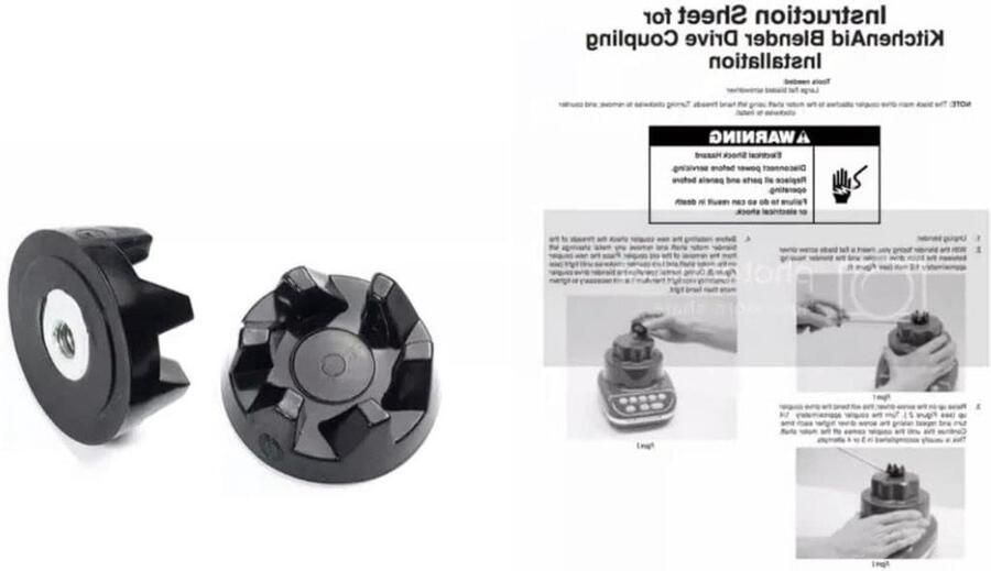 Koppeling Meenemer Blender Onderdeel Mixer Reparatie Origineel Reserveonderdeel 11 cm Metaal