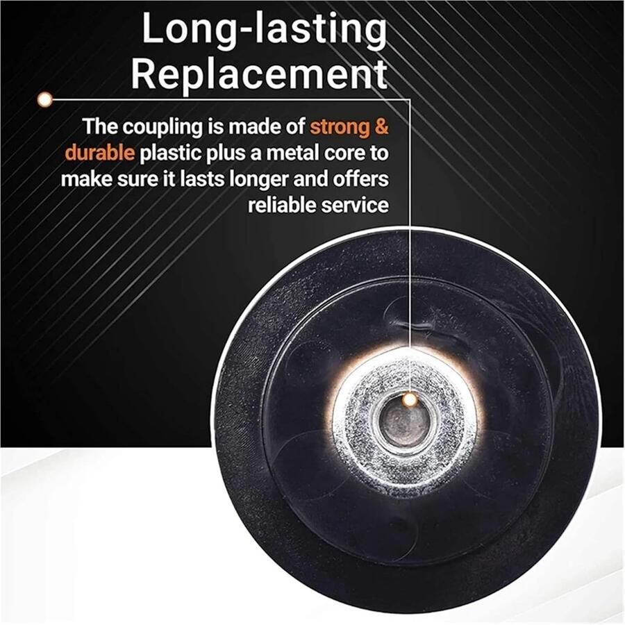 Koppeling voor Blender Koppeling Rubber Blender Reparatie Duurzaam Rubber Ijzer 36 mm Diameter Zwart