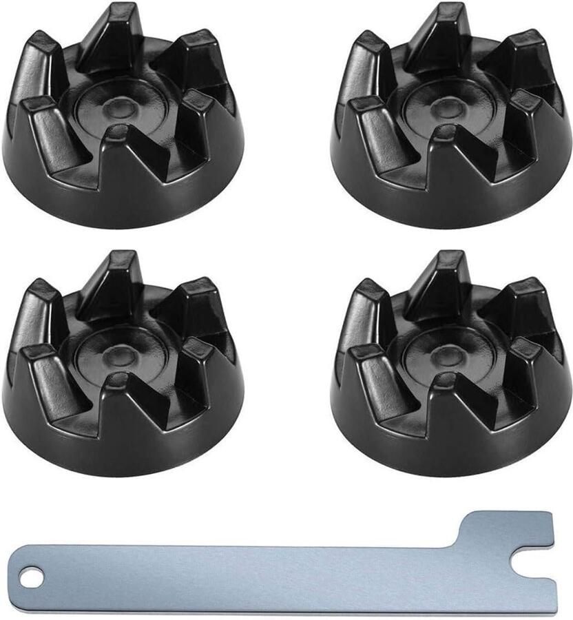 Koppelingsblender Reserveonderdelen Mixer Koppeling Set Keukenapparatuur Reparatie Inclusief Montagesleutel 4 Stuks Zwart Zilver