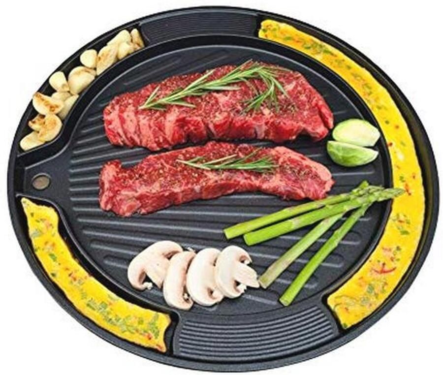 Koreaanse BBQ eiergrillpan met gelijkmatige verwarming en eenvoudige reiniging