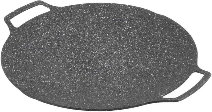 Koreaanse BBQ Grill Pan Zwart 30 cm Rookloze Aluminium Kookplaat Voor Binnen en Buiten