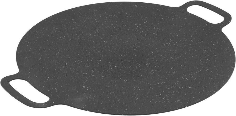 Koreaanse BBQ Grillpan Koreaanse Grillplaat Gezellig Tafelen Gelijkmatige Warmteverdeling 28 cm Zwart