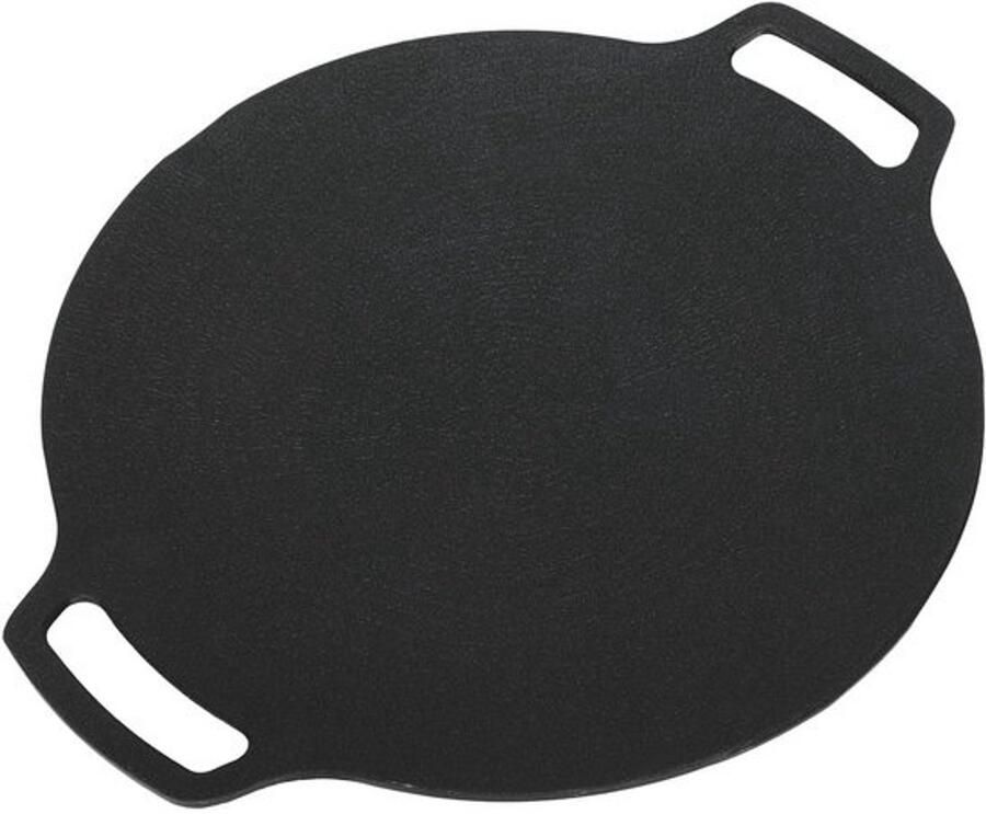 Koreaanse Grillpan BBQ Bakplaat Buiten Koken Niet-klevende Coating 25CM Zwart