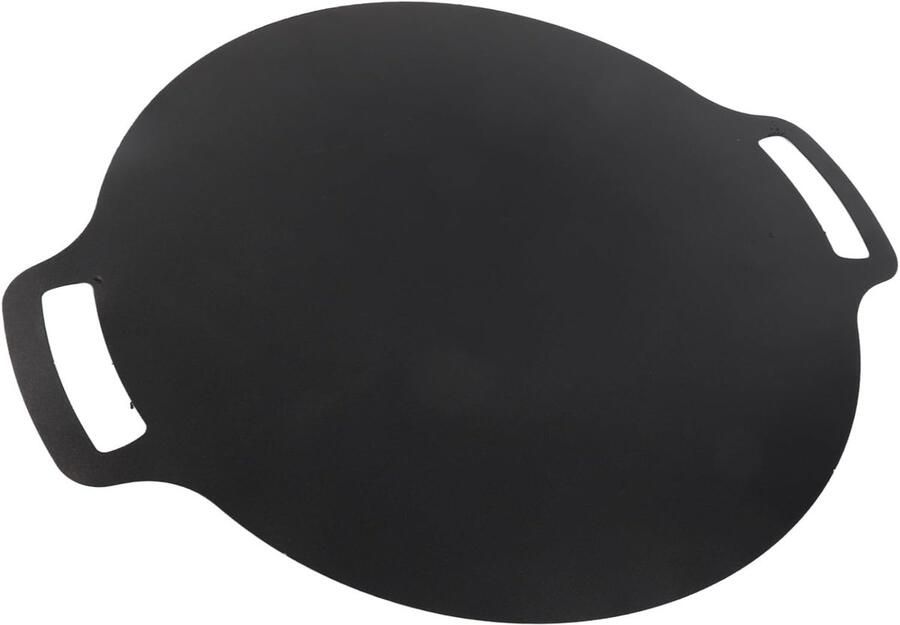 Koreaanse Grillpan BBQ Plaat Buiten Koken Antiaanbaklaag 30cm Zwart