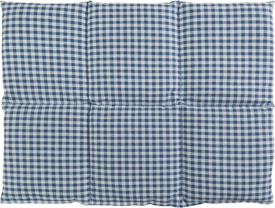 Korrelkussen Groot Warmtekussen Koudkussen Ontspanning en Welzijn Magnetron Oven Koelkast Vriezer 40x30 cm Blauw Wit