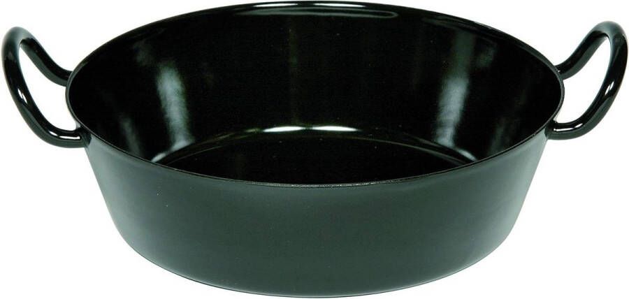 Kotelpan 30 Klassiek Zwart Email Diameter 30 cm Hoogte 108 cm Capaciteit 300 liter InductieGeschikt