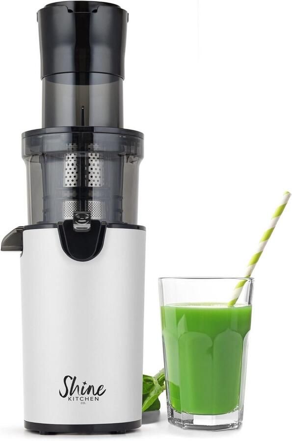 Koude Pers Slowjuicer Compact XL met Brede Invoertrechter Efficiënt Sap Maken