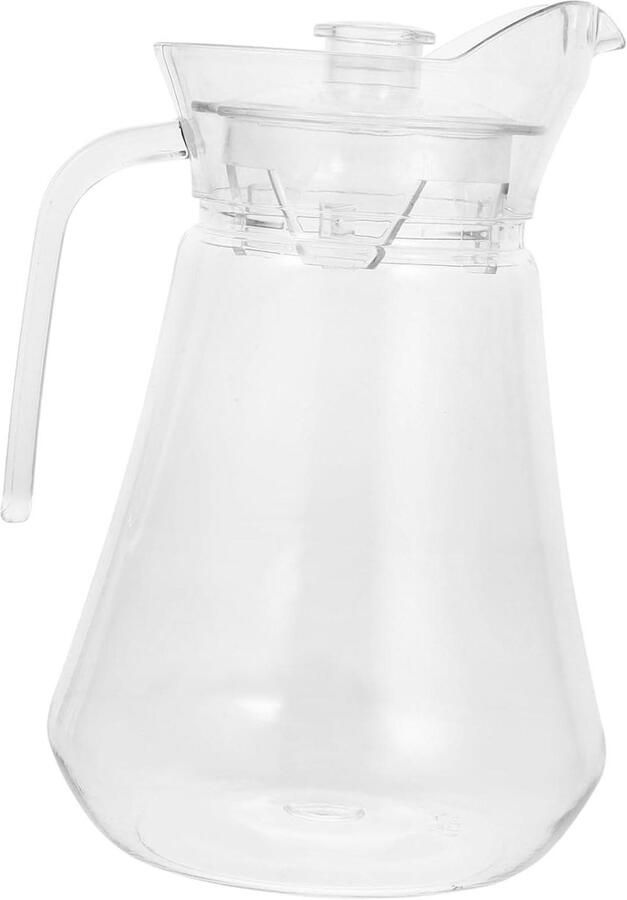 Waterkoker met Deksel Drankkan Koud Water Dranken Serveren Grote Capaciteit 1.3 Liter Transparant