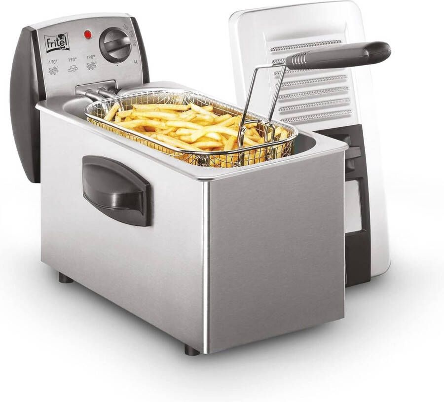Koude Zone Friteuse 4 Liter 2600W met Filter Betrouwbaar en Efficient