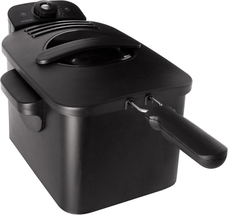 Koude Zones Friteuse 3 Liter met Instelbare Thermostaat en Vaatwasmachinebestendige Onderdelen