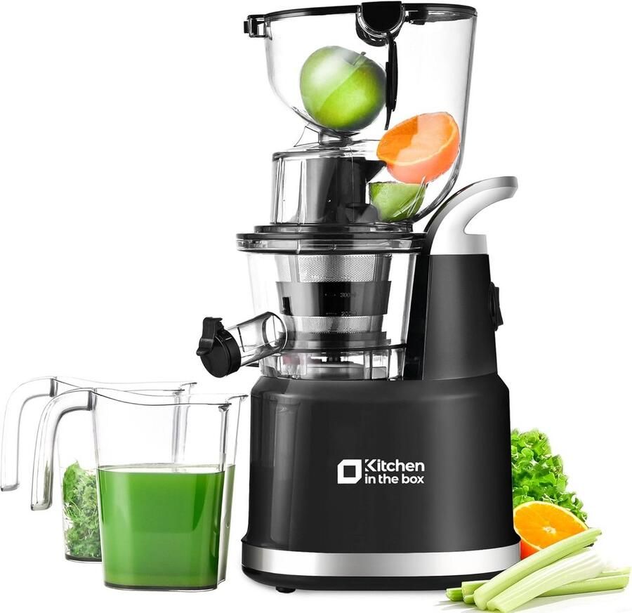 Koudgeperste Slow Juicer met Brede Invoer voor Hele Groenten en Fruit