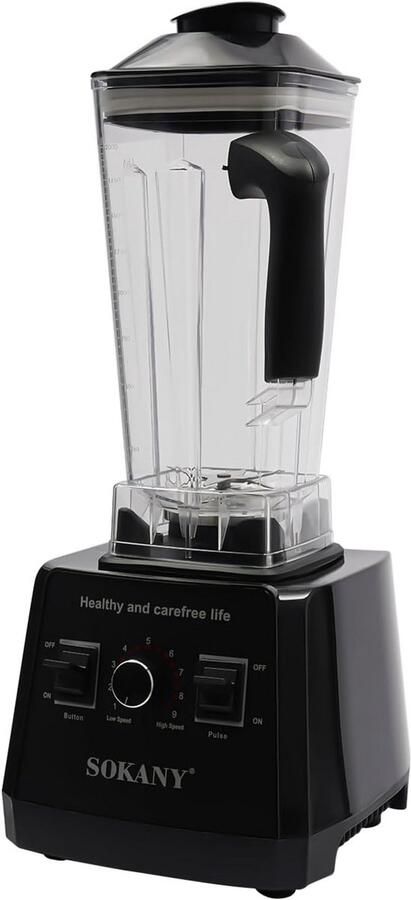 Krachtige 3-in-1 Blender Smoothiemaker en Koffiemolen met Glas en Zelfreiniging