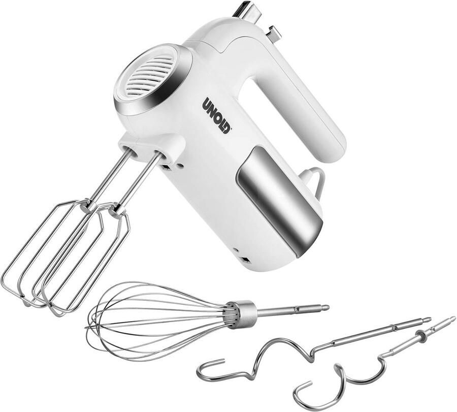 Krachtige 3-in-1 Handmixer met 5 Snelheden en Kneedhaken 450W