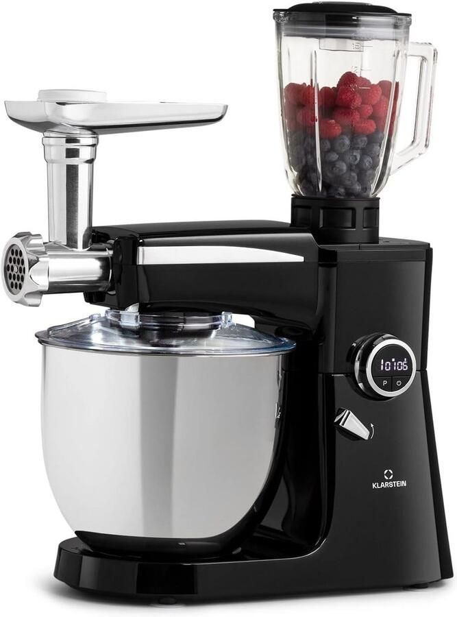 Krachtige 3-in-1 Keukenmachine met 10L Kom en 2000W Motor voor Kneden en Mengen