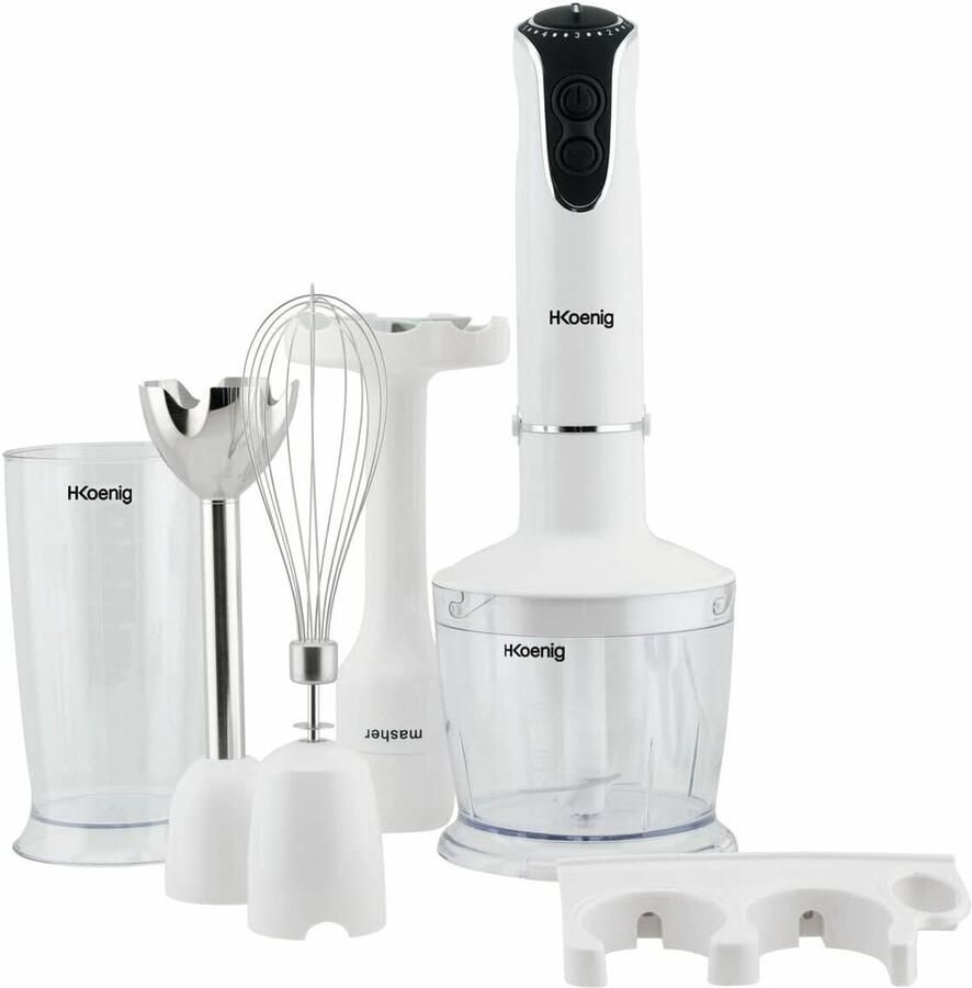 Krachtige 4-in-1 Keukenmachine Blender met Functies Wit
