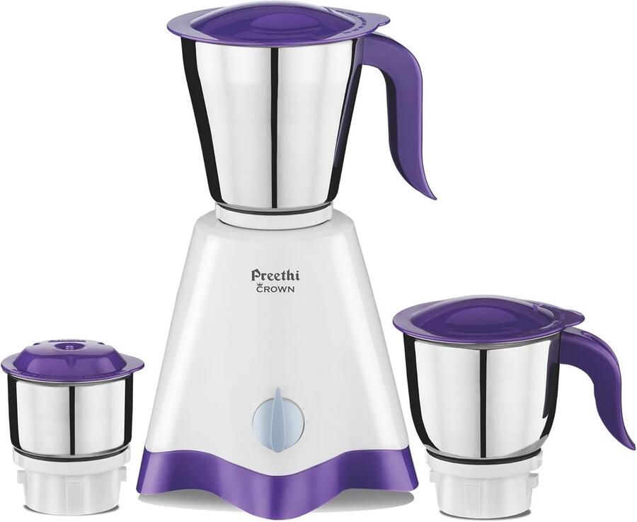 Krachtige 500 Watt Mixer Blender met 3 Snelheden en 3 RVS Potten