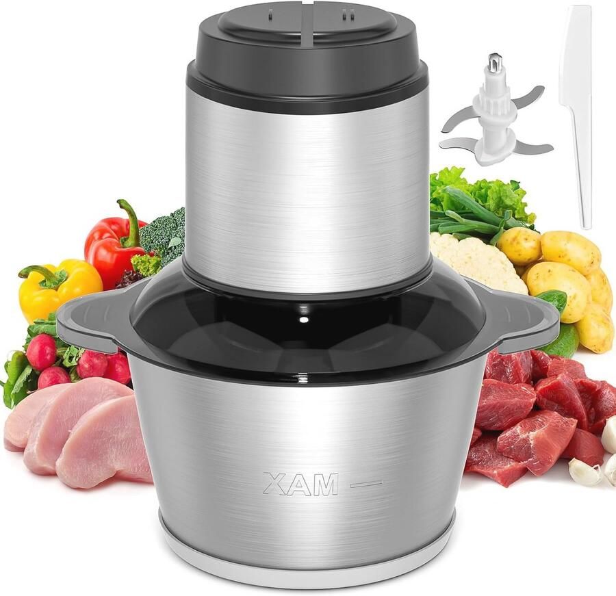 Krachtige 6 in 1 Staafmixer Set met Verwisselbare Snelheid en Spatbescherming voor Smoothies Soepen Groenten IJs en Jam