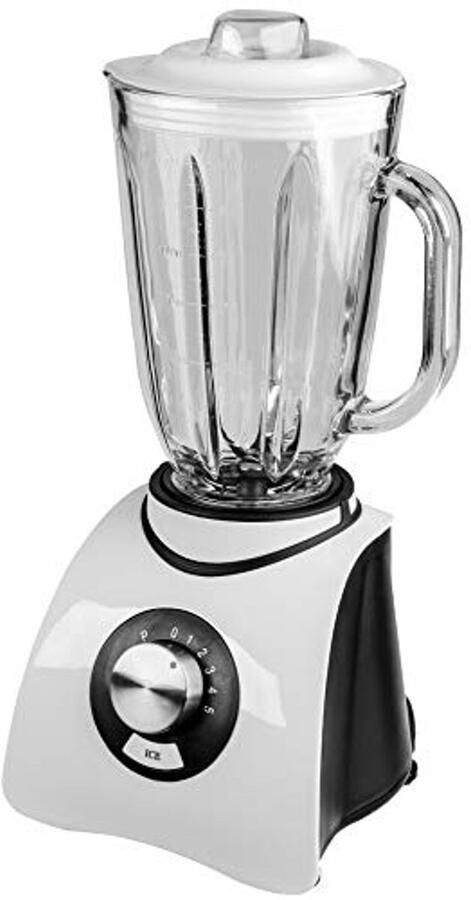 Krachtige 600W Smoothiemixer met Ice-Crush-Functie en 1 5L Borosilicaatglas