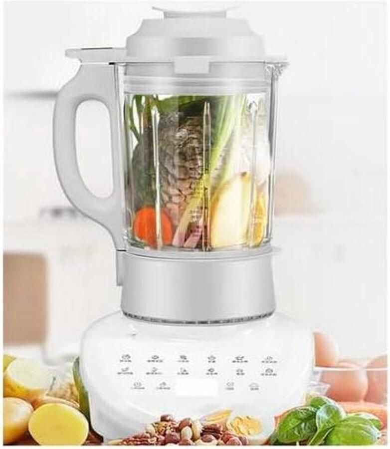 Krachtige Aanrecht Blender Keukenmixer Snel Smoothies Maken LCD Touchscreen 1750ml Capaciteit Wit