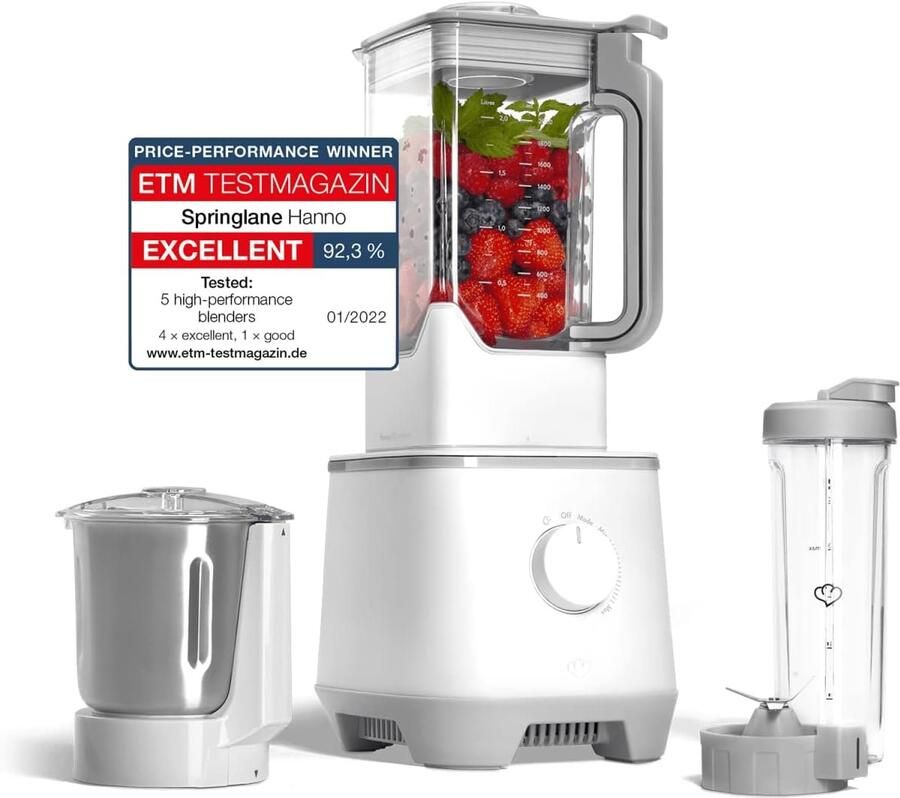 Krachtige Blender 2000W met 32.000 RPM en Tritan Kom Geschikt voor Smoothies en Soepen