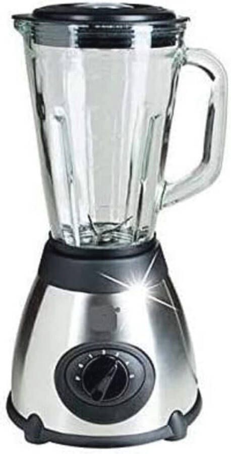 Krachtige Blender 500W met IJscrusher en 1 5L Glazen Container voor Smoothies en Shakes
