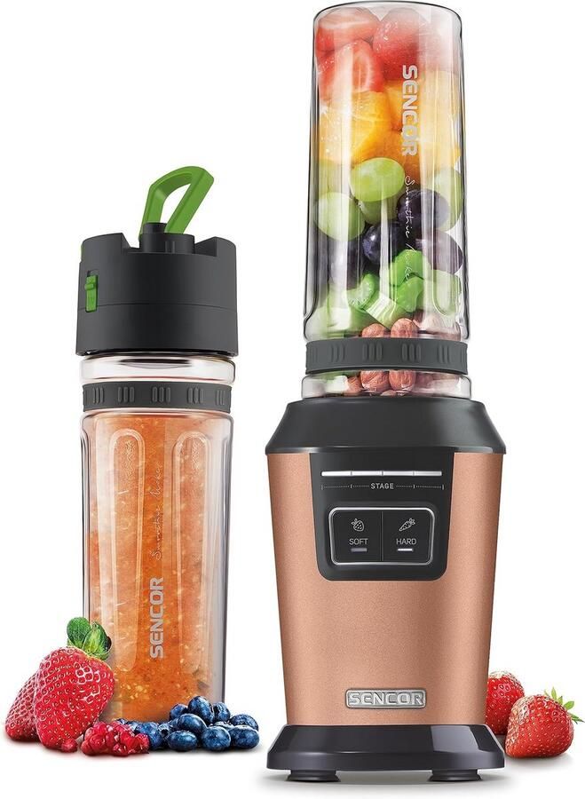 Krachtige Blender (800W) met Sportfles en Vacuümdeksel voor Smoothies