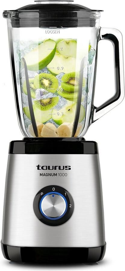 Krachtige Blender met 1000W Motor en Glazen Kan van 1.5L