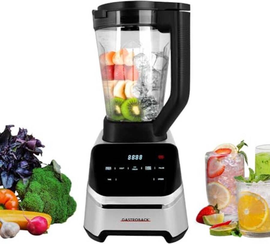 Krachtige Blender met 2000 Watt en 2 Liter Tritan-container – Professionele Mixer voor Smoothies Soepen en IJs