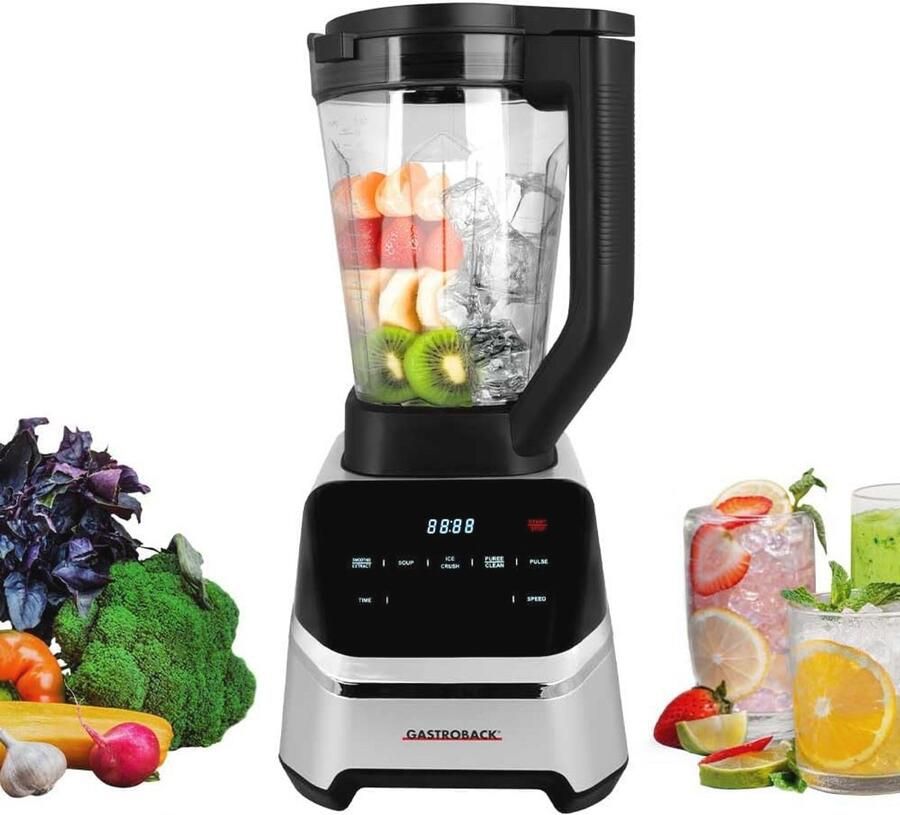 Krachtige Blender met 2000 Watt en 2 Liter Tritan-container – Professionele Mixer voor Smoothies Soepen en IJs