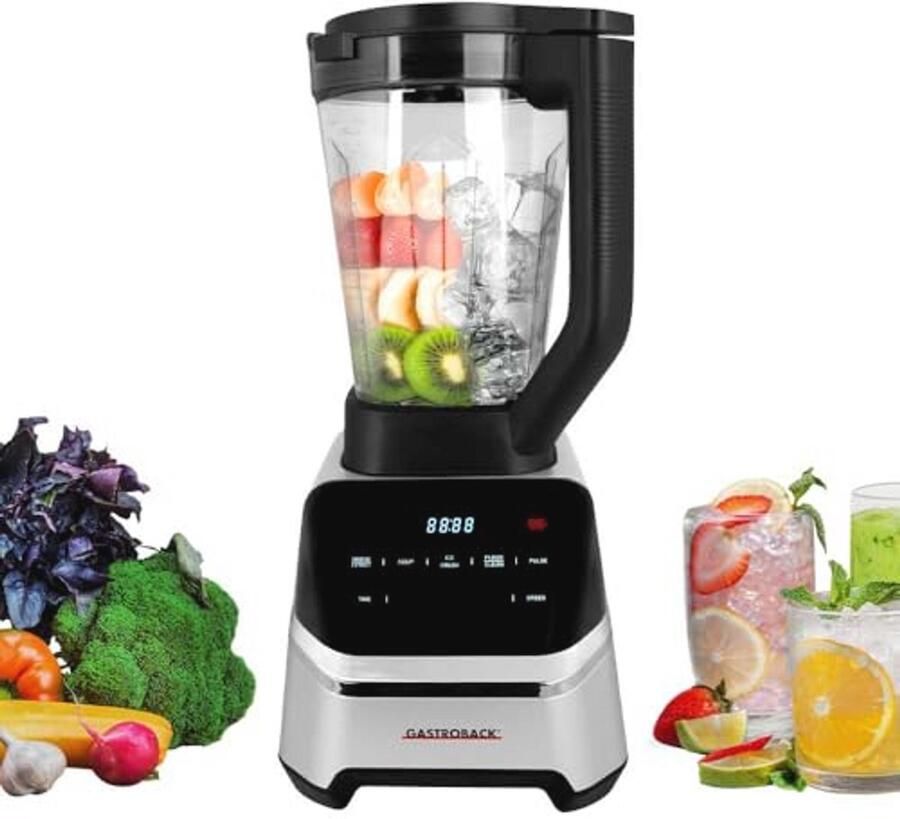Krachtige Blender met 2000 Watt en 2 Liter Tritan-container – Professionele Mixer voor Smoothies Soepen en IJs