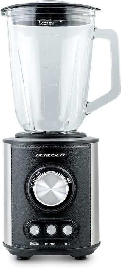 Krachtige Blender met Glazen Kan (1.5L) Smoothie Maker voor IJs Milkshakes & Sauzen 800W