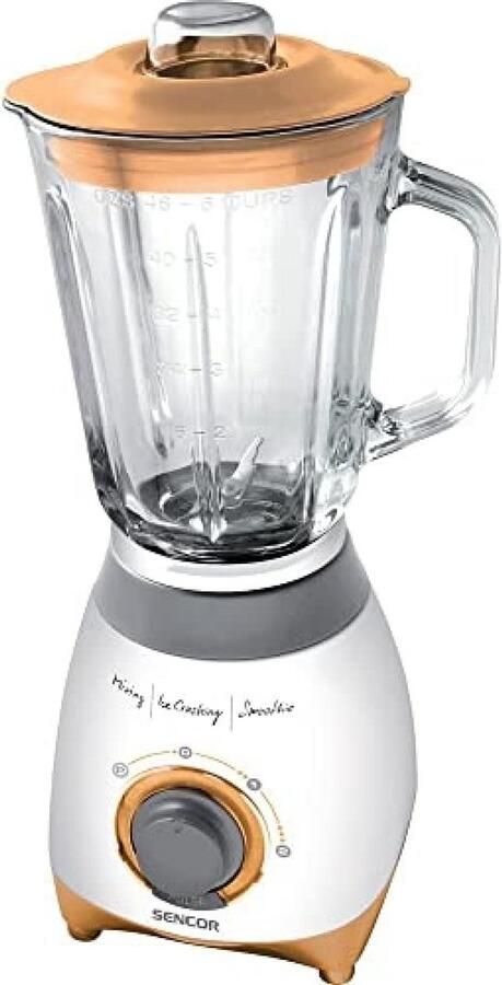 Krachtige Blender met Glazen Kan en IJscrusher 500 Watt