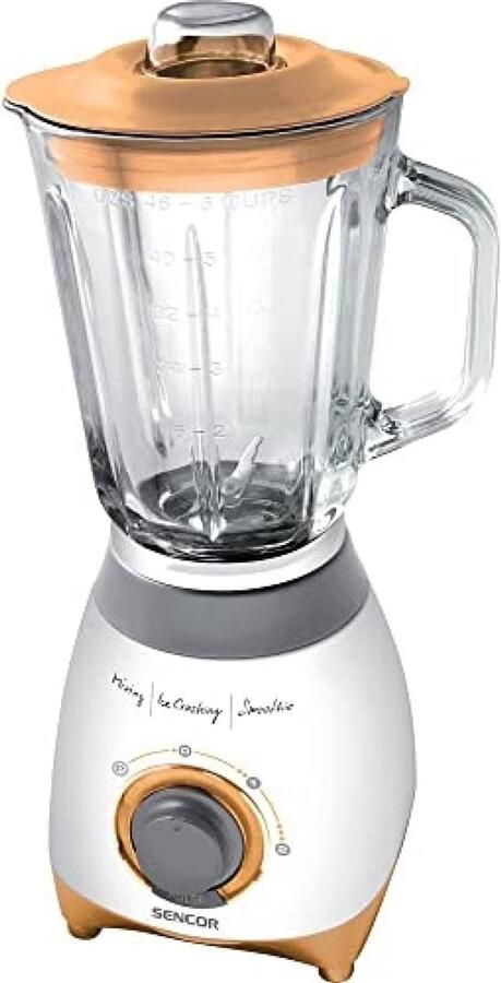 Krachtige Blender met Glazen Kan en IJscrusher 500 Watt