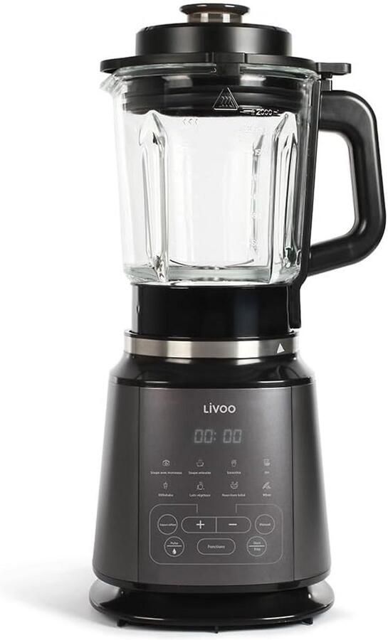 Krachtige Blender met Verwarmingsfunctie voor Soep Smoothie en Babyvoeding 8 Programma's