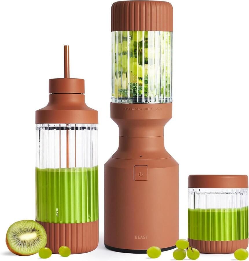 Krachtige Blender Smoothie Maker Milkshake Maker Gezonde Drankjes Maken 850W Motor 785 ml Terracotta