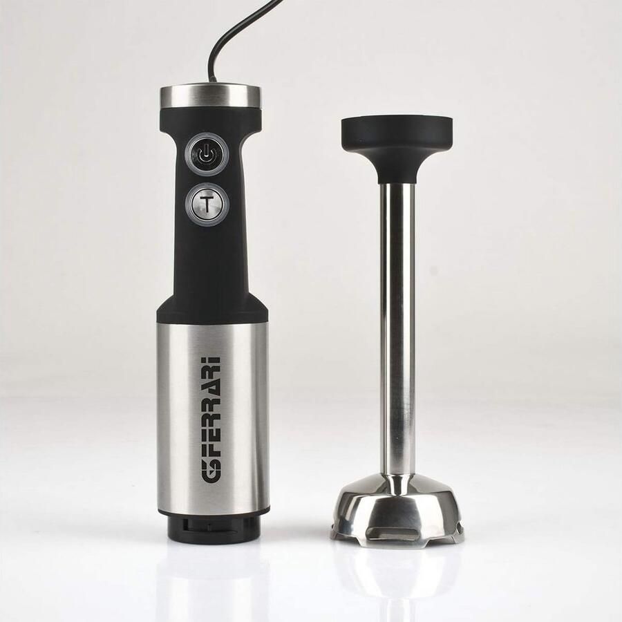Krachtige Dompelmixer 700 Watt met 2 Snelheden Aluminium en Zwart