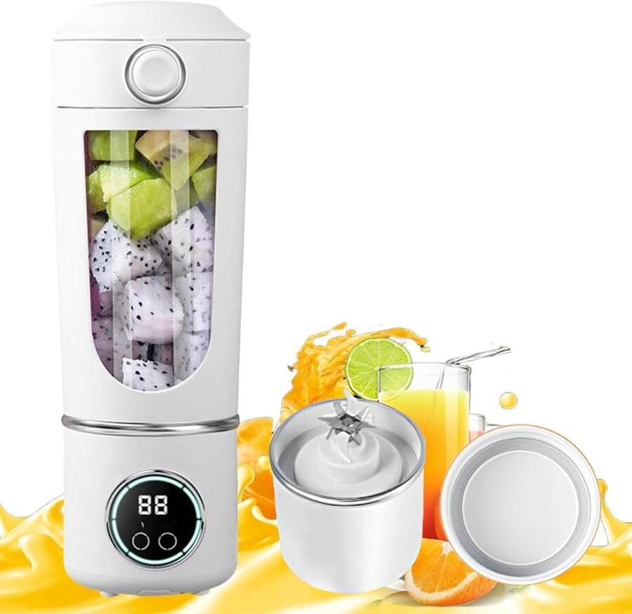 Krachtige Draagbare Blender & Smoothiemaker met 12 Messen USB Oplaadbaar voor Onderweg