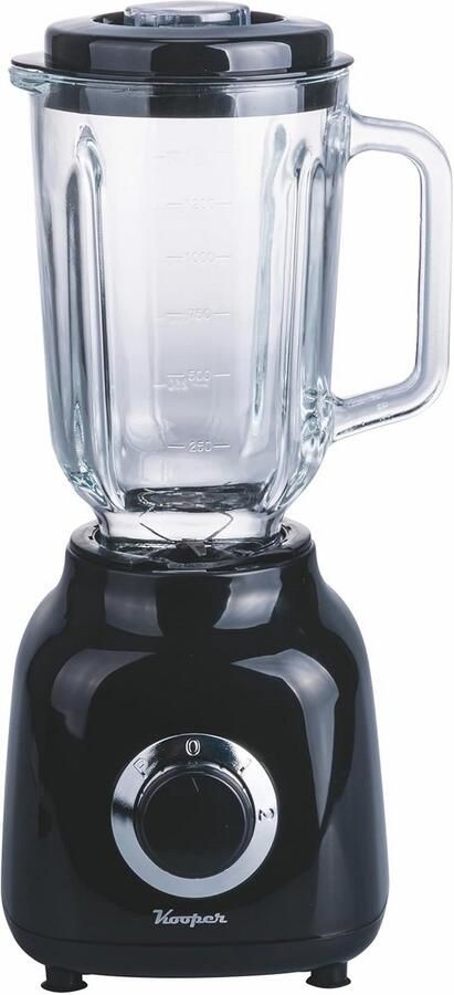 Krachtige Elektrische Blender met Glazen Kan en Roestvrijstalen Messen