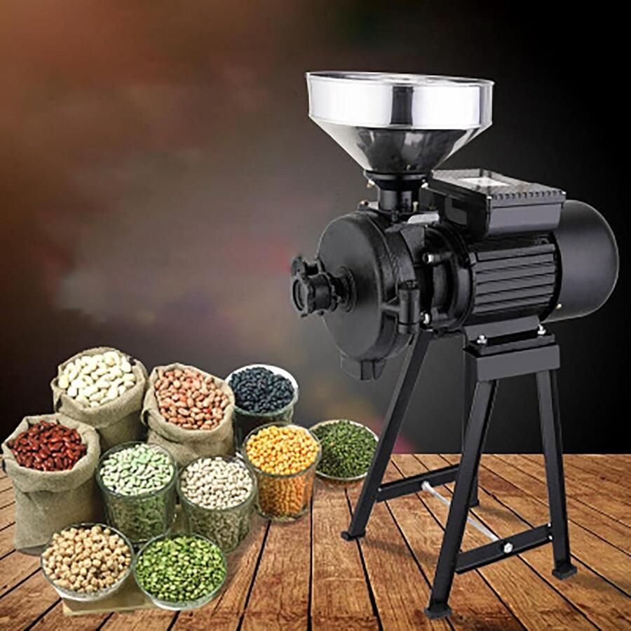 Krachtige Elektrische Graanmolen 2200W Maal Rijst Tarwe Koffiebonen en Meer