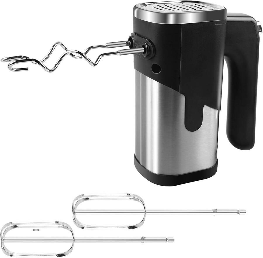 Krachtige Elektrische Handmixer met 5 Snelheden en Accessoires voor Eieren Cake en Deeg