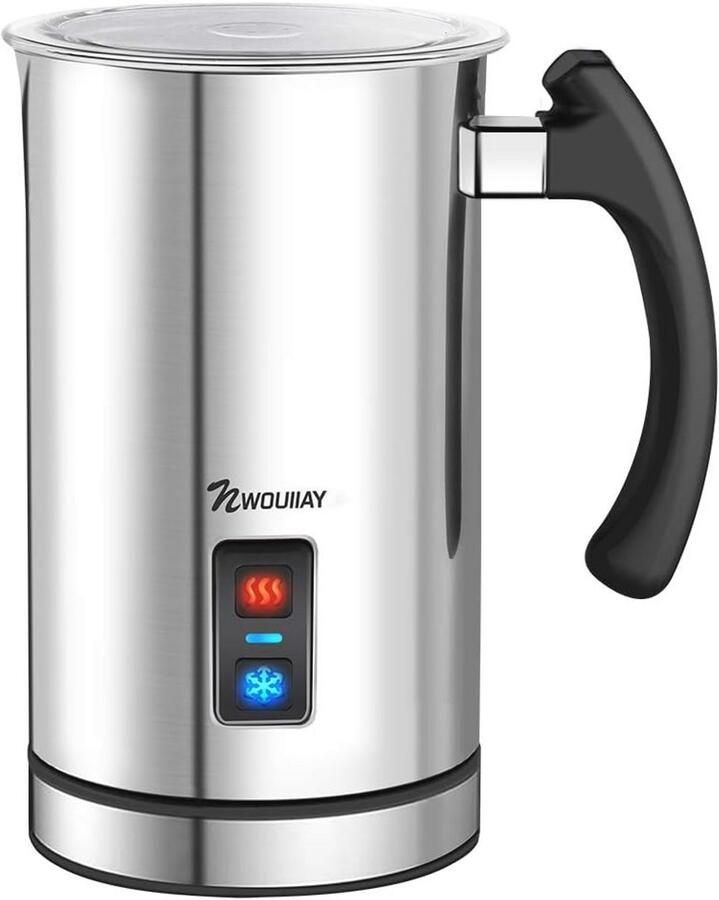 Krachtige Elektrische Melkopschuimer met Temperatuurregeling Perfect voor Melkschuim en Cappuccino