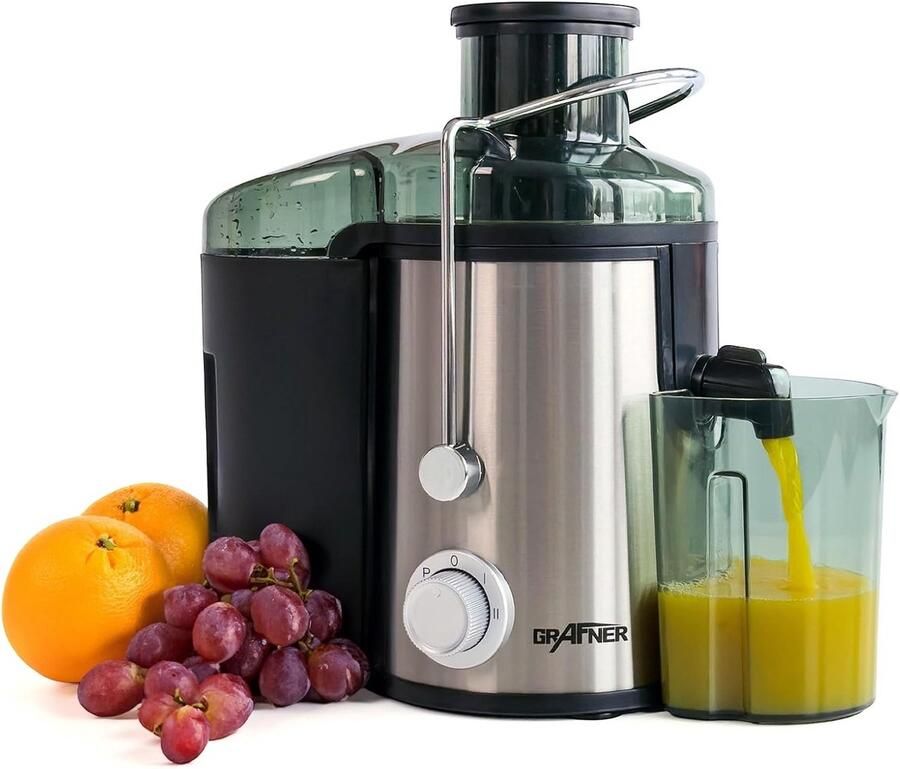 Krachtige Elektrische Sapcentrifuge met 3 Snelheden en Brede Vulschacht voor Fruit en Groenten