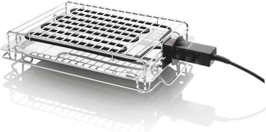 Krachtige Elektrische Tafelgrill 2400W met Lekbak en Eenvoudige Reiniging