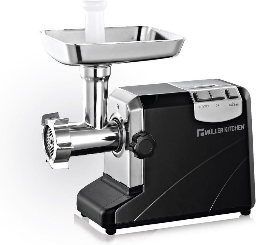 Krachtige Elektrische Vleesmolen 1800 Watt met Aluminium Behuizing