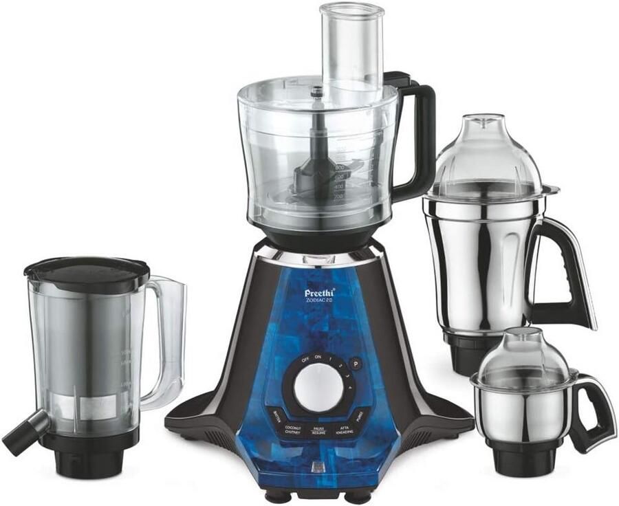 Krachtige Foodprocessor met 750W Motor en 4 RVS Potten