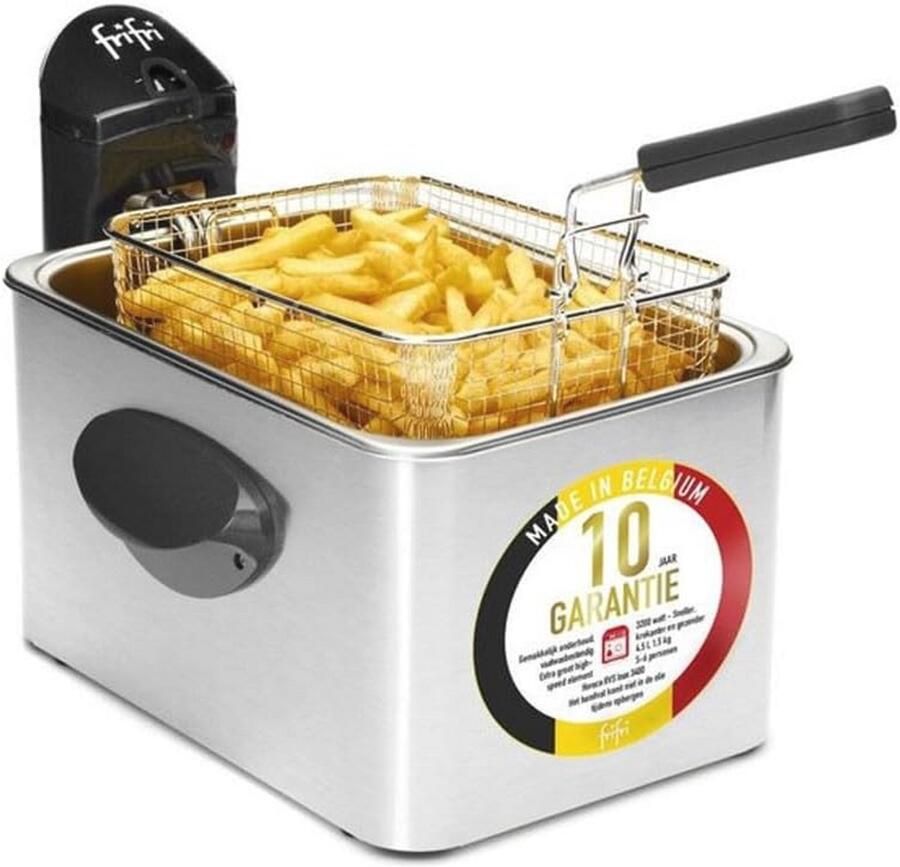 Krachtige Friteuse met 2.5L Capaciteit en 2000W Vermogen
