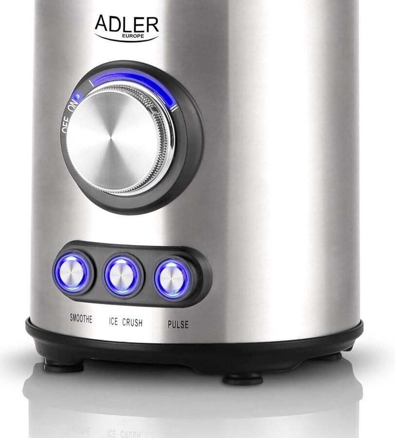 Krachtige Glas Blender met 1700W Vermogen en IJscrusher Functie