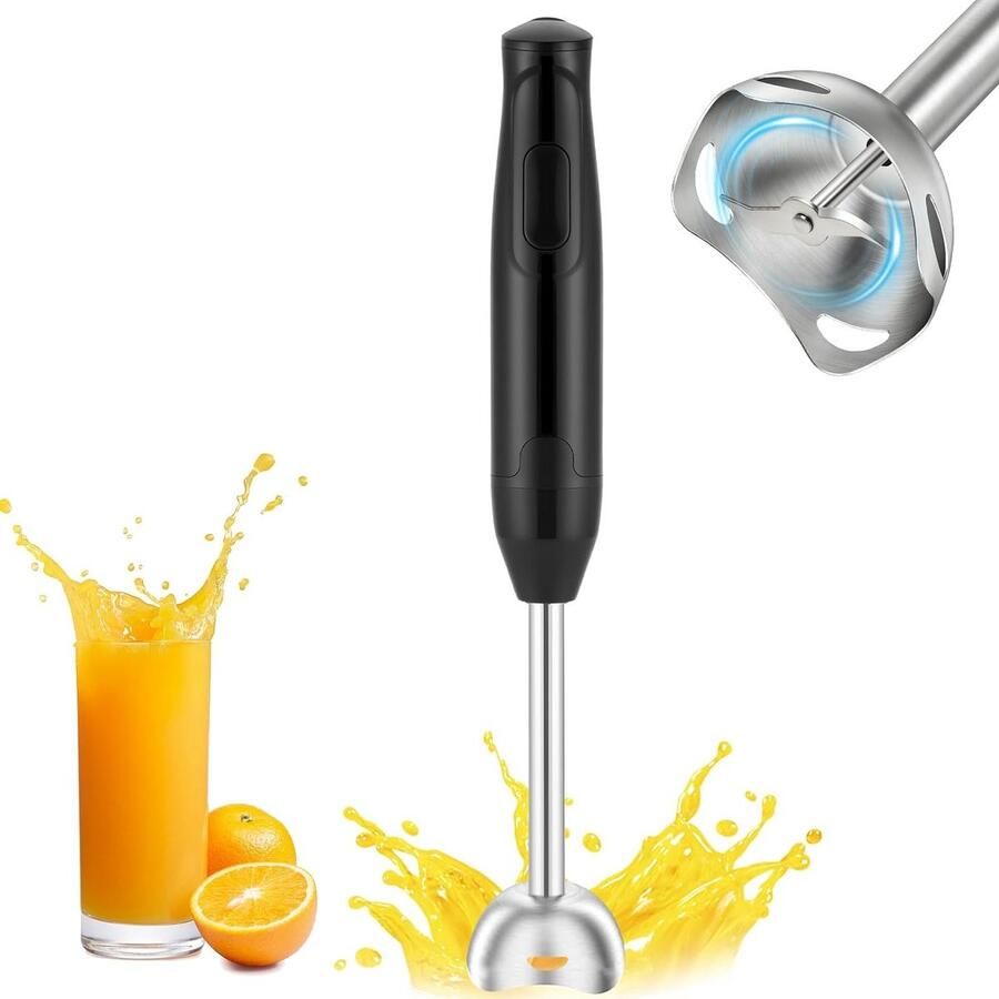 Krachtige Hand Blender 400 W van RVS voor Soepen Sauzen Babyvoeding en Salades