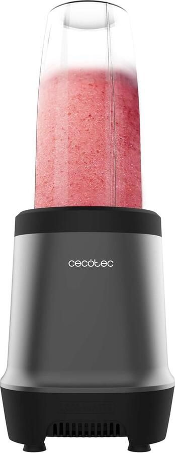 Krachtige Keukenblender Smoothie Maker Gezonde Drankjes Maken Zwarte Titanium Messen Twee Draagbekers Zwart