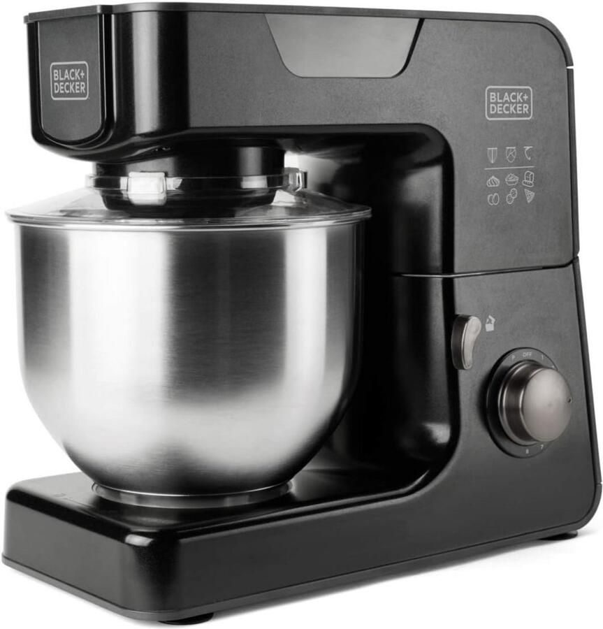 Krachtige Keukenmachine 1000W met RVS Kom 5 2L 8 Snelheden & Turbo